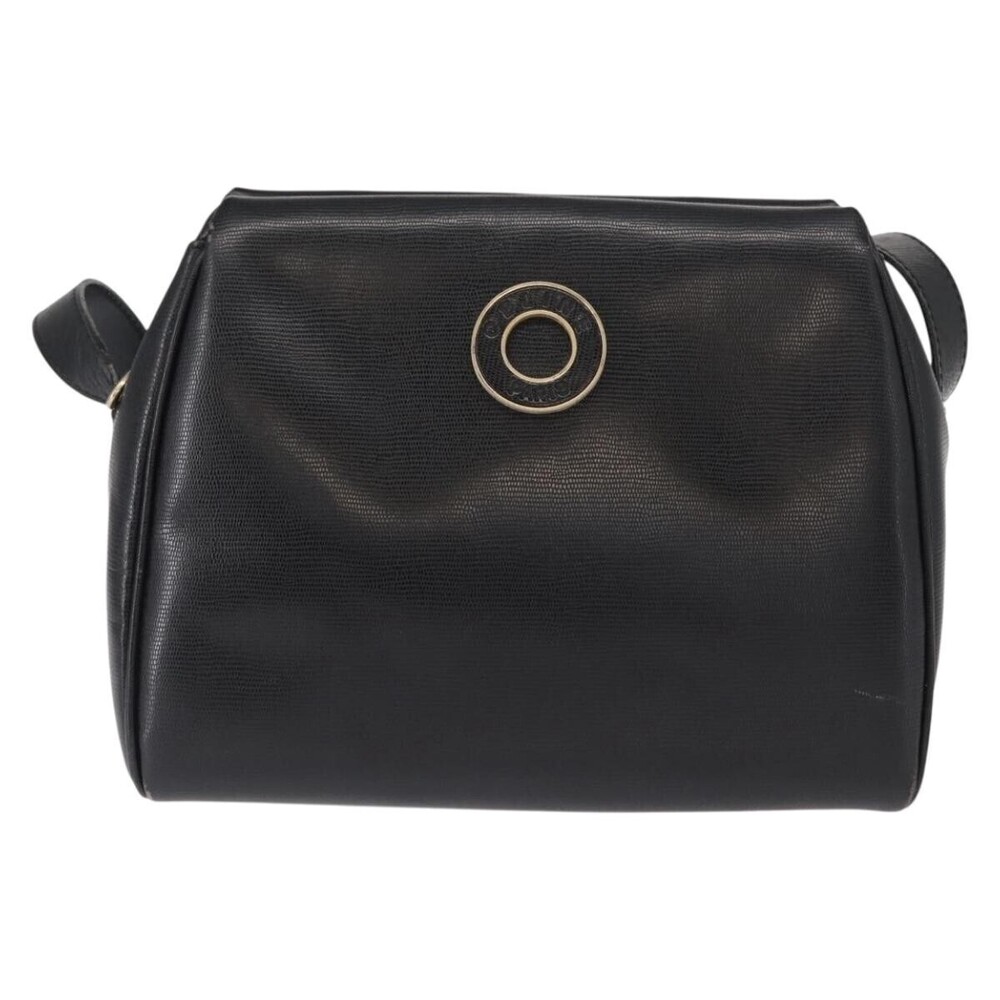 Celine Vintage Circle Logo Leather Small